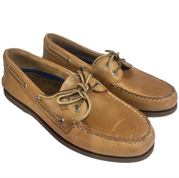 Sperry Authentic Original Boat Shoe Sahara Leather -10 - Picture 4 of 7